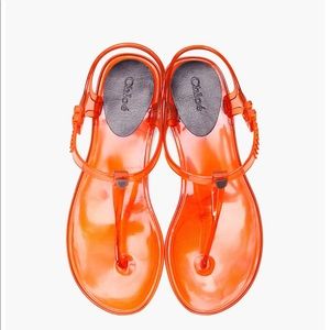 Chloe Logo Jelly Flip Flop Rubber Thong Sandal